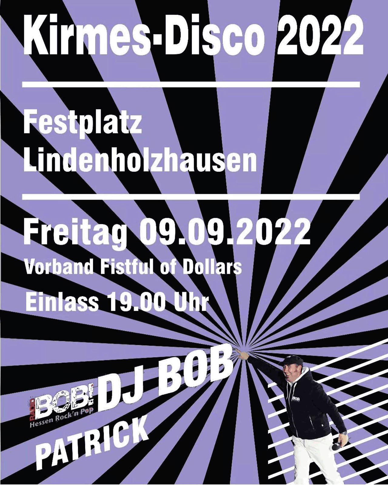 Kirmes Lindenholzhausen Disco Plakat 2022