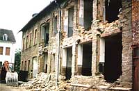 Abriss alte Schule und Feuerwehrhaus 1983/84 - zum Vergrößern klicken