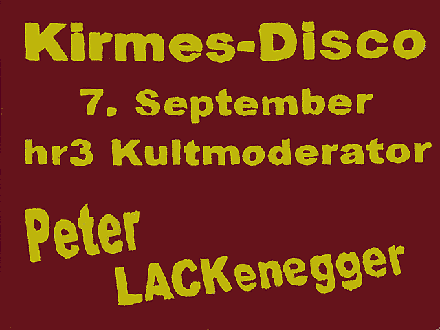 Kirmes Lindenholzhausen Disco 2012