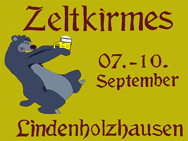 Kirmesschild Lindenholzhausen