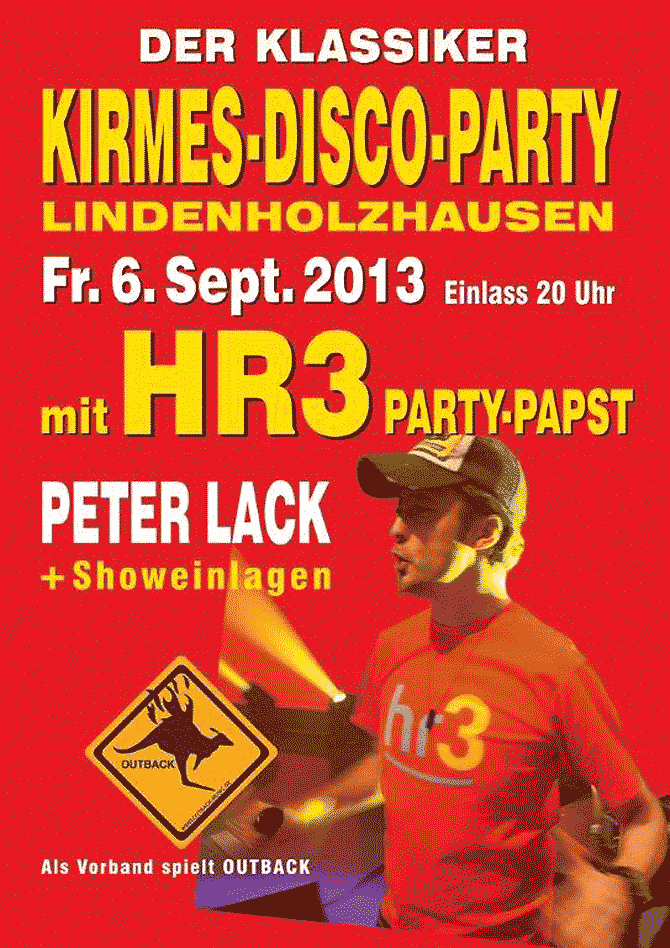 Peter Lack Disco Party 2013 am 9. September 2013