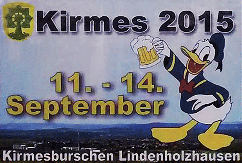 Kirmesschild Lindenholzhausen