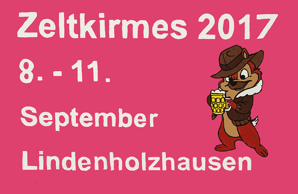 Kirmesschild Lindenholzhausen