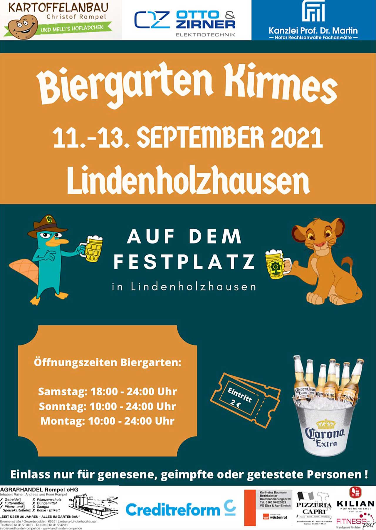 Kirmes Lindenholzhausen Plakat 2021