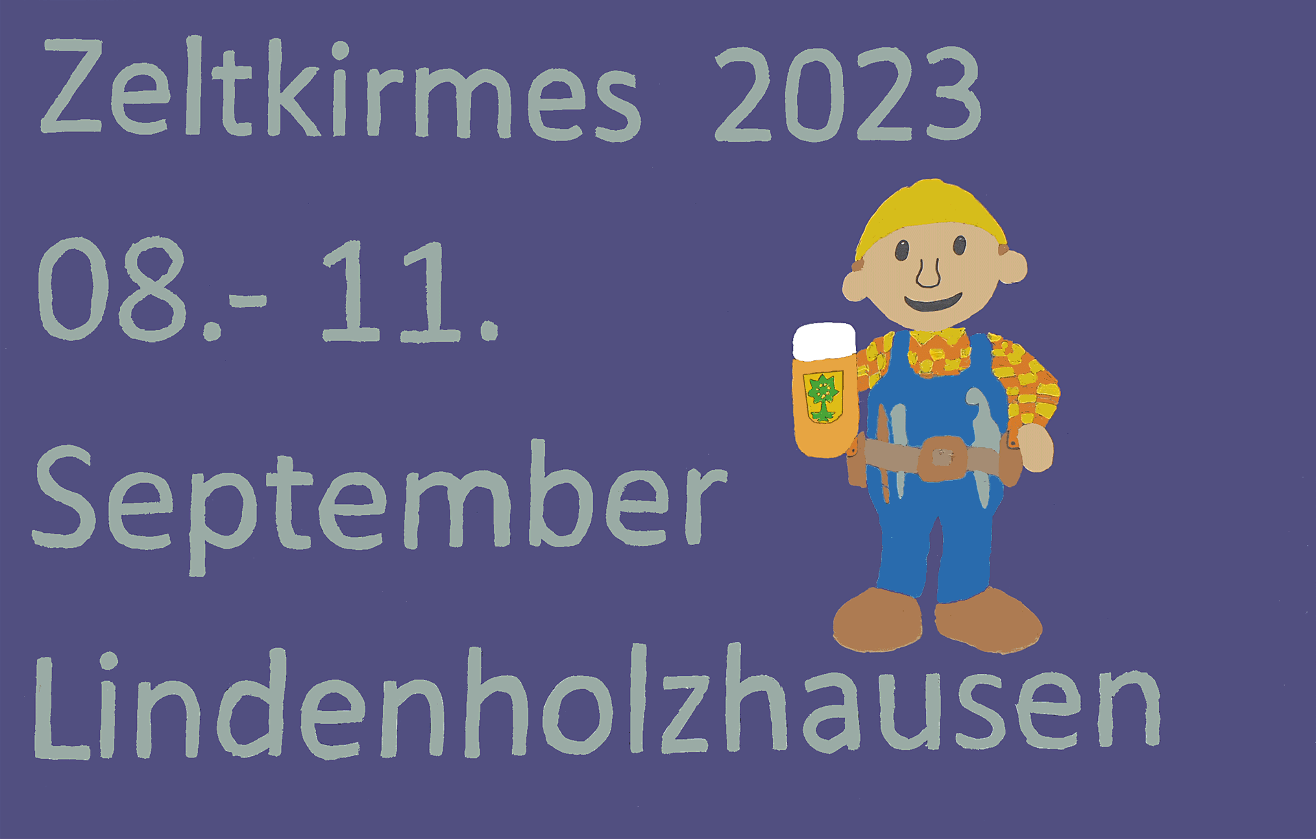 Kirmesschild Lindenholzhausen