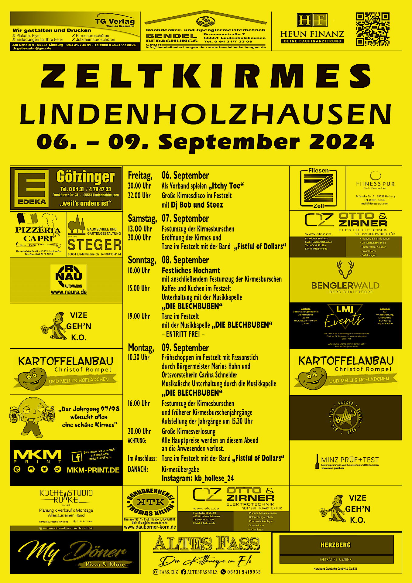 Kirmes Lindenholzhausen Disco 2009 Kirmes Lindenholzhausen Plakat 2024