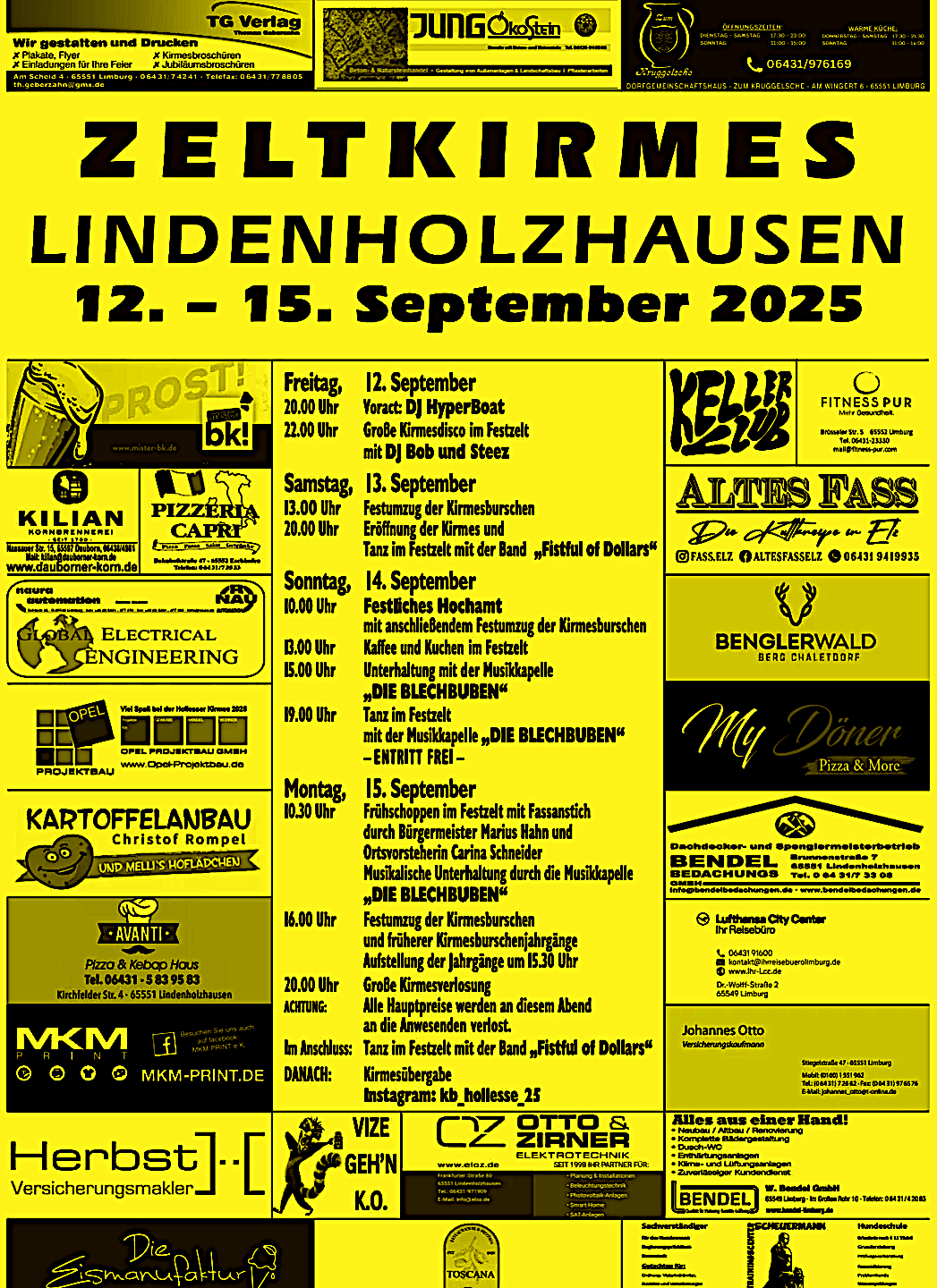 Kirmes Lindenholzhausen Plakat 2025