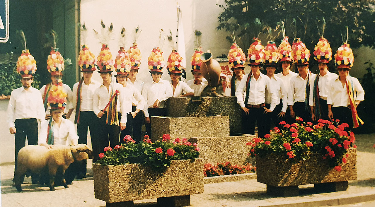 Kirmesburschen vor 40 Jahren