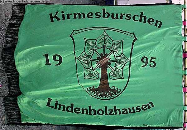 Fahne der GSilbernen Kirmesburschen vor 25 Jahren
