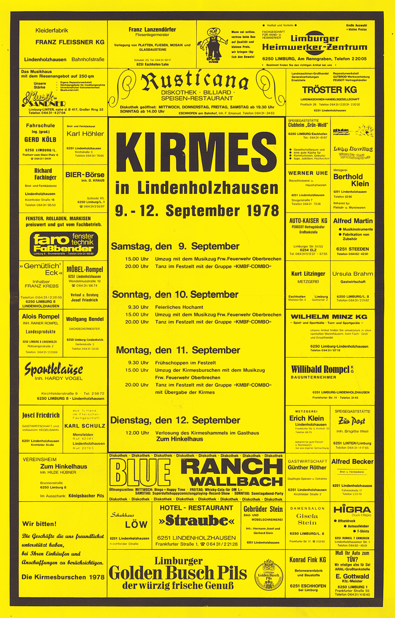Kirmesplakat 1978