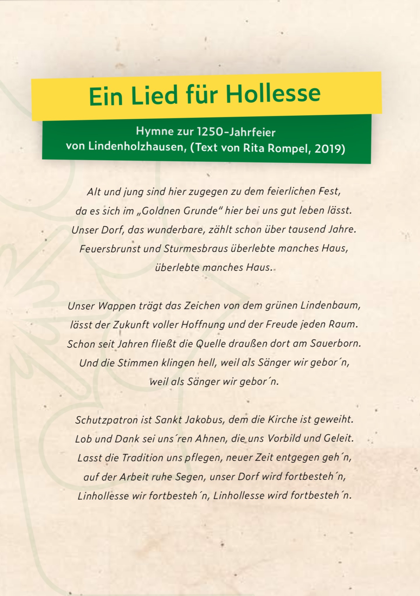 1250 Jahre Lindenholzhausen - zum Vergrößern klicken