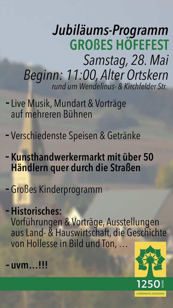 1250 Jahre Lindenholzhausen - zum Vergrößern klicken