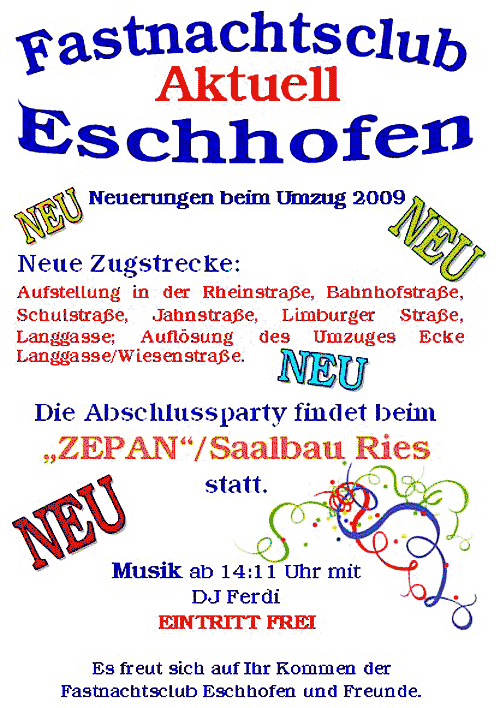 Fastnachtsumzug Eschhofen 2009
