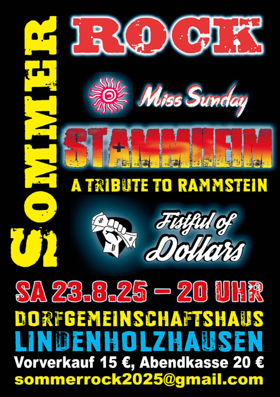 SommerRock 2025 im DGH Lindenholzhausen